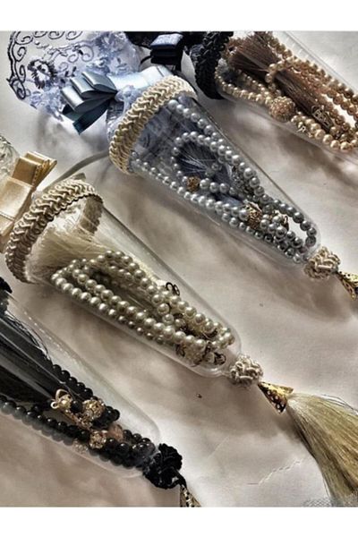 Markapolin Pearl Prayer Beads in a Cone 5 Pieces Mixed Color