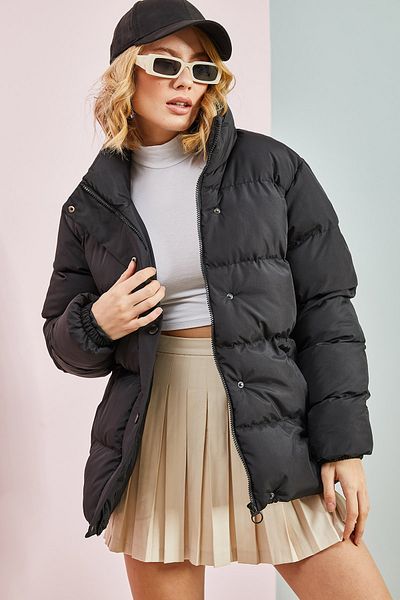 Bianco Lucci Dámský kabát s předním límcem Puffer