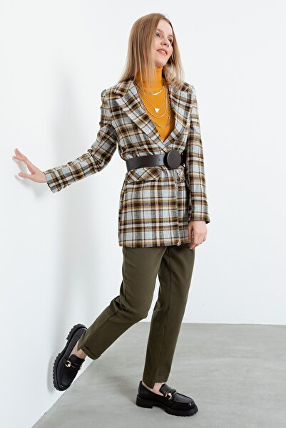 Lafaba Dámská bunda s hořčičným páskem