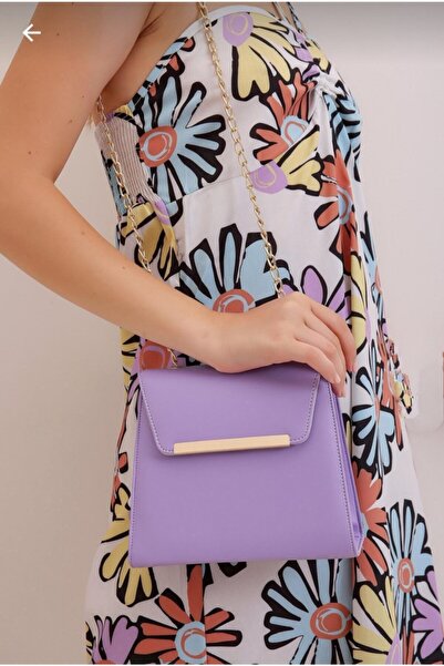 MAC&MOS Geantă de umăr cu lanț liliac pentru femei