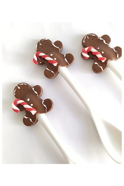 Pötikare Butik Atölye 1 Adet Kurabiye Adam Porselen Kahve,reçel,tatlı Kaşığı