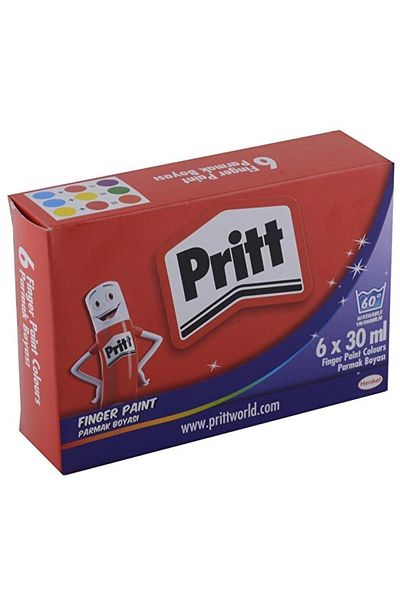 Pritt Finger Paint 6 Colors X 30ml