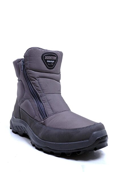 Scooter M1241tg Gray Men's Waterproof Snow Boots