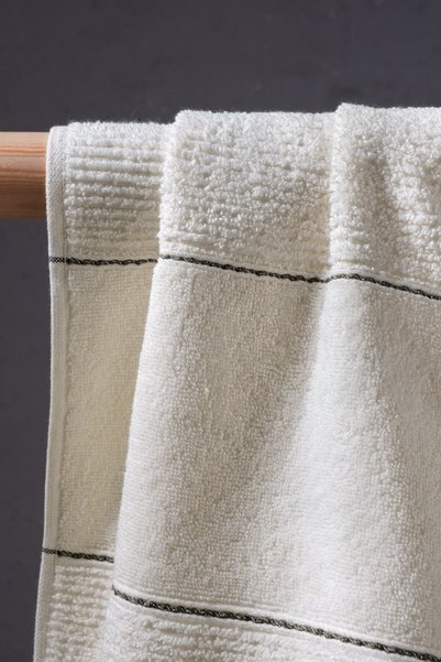 COTTONMANIA Carmine Bath Olive - Ekstra Yumuşak, Modern %100 Pamuk 70x140cm 2'li Banyo Havlusu