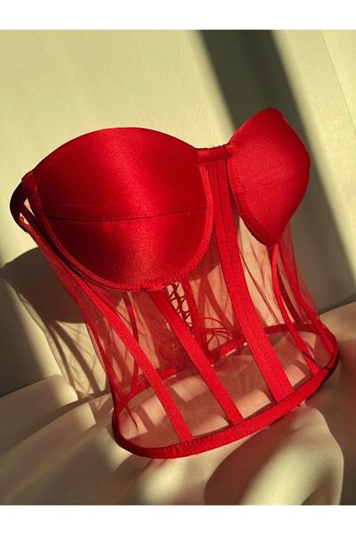 WAHSHE Marlin Underwire Bustier Red