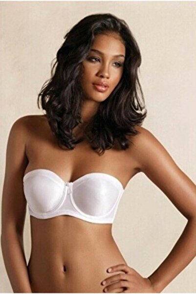 Yeniİnci حمالة صدر بدون حمالات من New Pearl 1680 - أبيض