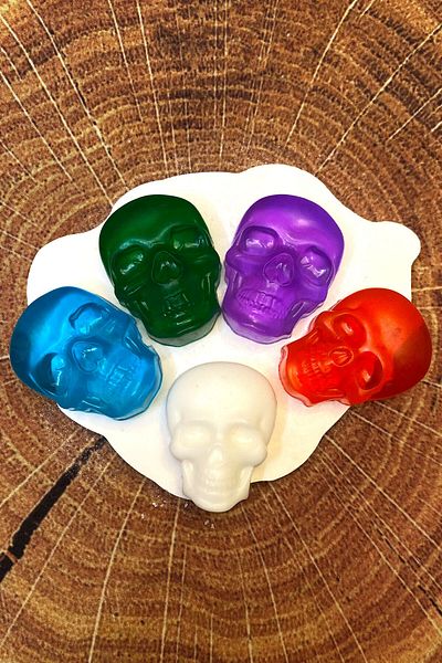 FANTASTİK SANAT ATÖLYESİ 5-Piece Decorative Gift Skull Skeleton Model Decorative 5-Piece Bath Soap - India C. Fragrance