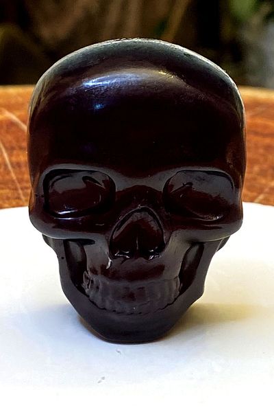 FANTASTİK SANAT ATÖLYESİ Black Color Skull Skeleton Model Decorative 3 Pieces Bath Soap in a Decorative Gift Gift Box