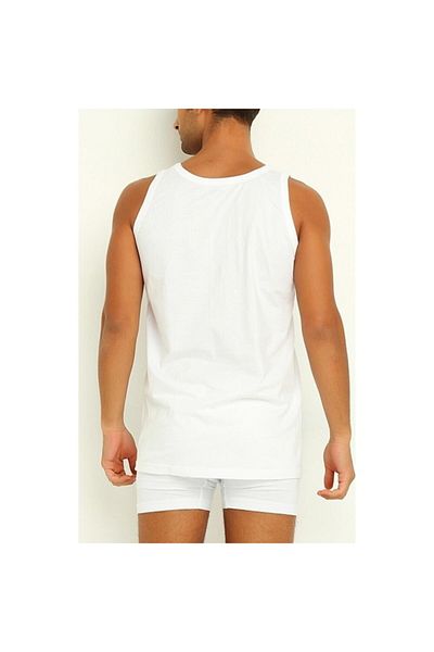 Yıldız İç Giyim Star White Lycra Men's Tank Top