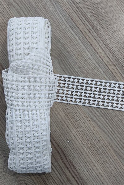 DUAYEN Güpür Dantel Dörtlü Ponpon 13 Metre