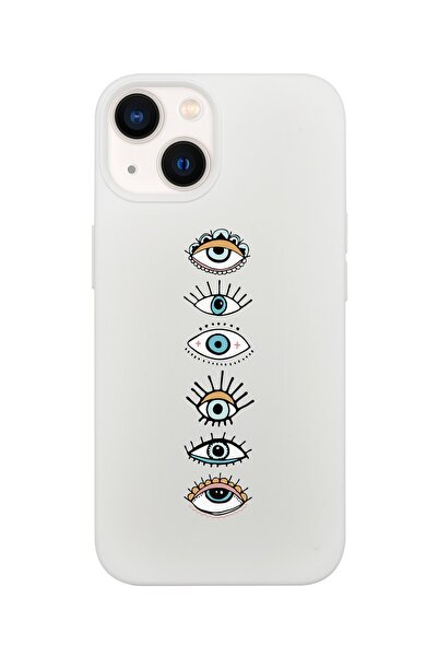 shoptocase Iphone 13 Lansman Gözler Desenli Telefon Kılıfı