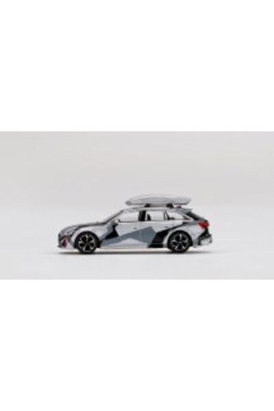 mini gt Audi Rs 6 Avant Silver Digital Camouflage W/ Roof Box 1:64