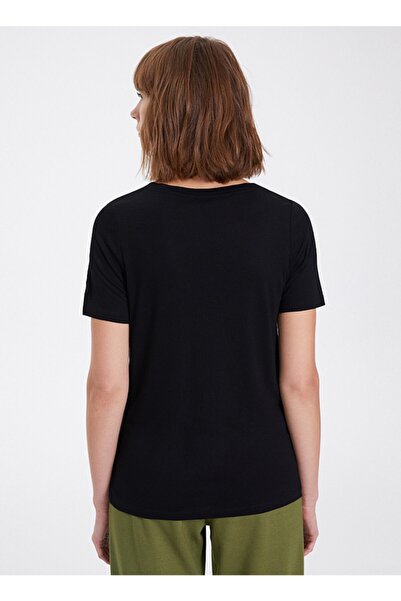 WESTMARK LONDON V-Neck Ecovero Ecological Viscose Black Women's T-shirt