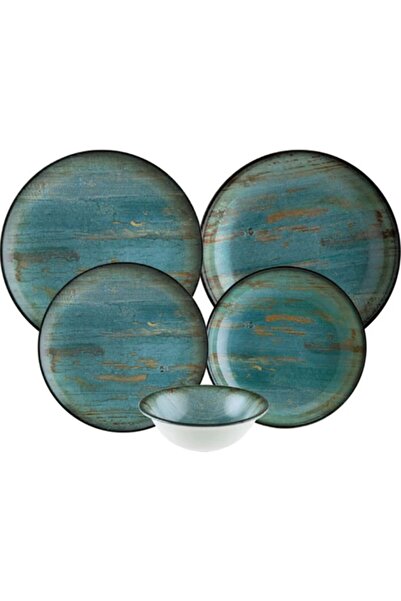 Bonna Porselen Madera Mint Gourmet 6 Kişilik 25 Parça Yemek Takımı