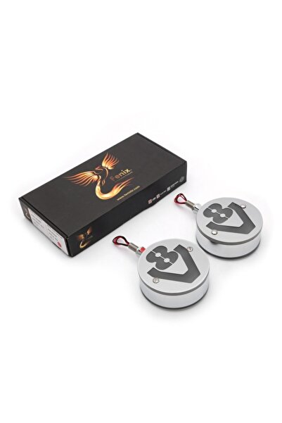 Fenix Scania V8 Ayna Altı Küpe Sarı-kırmızı Logolu Armalı 12v-24v Paslanmaz K...