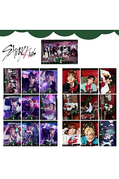 Kpop Dünyasi Stray Kıds “christmas Evel.” Fotokart Seti 2