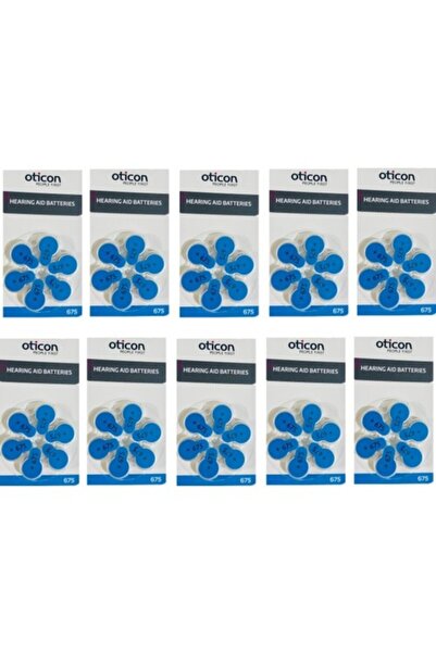 Oticon Işitme Cihazı Pili 6'lı 10 Adet No:675 - 60 Pil