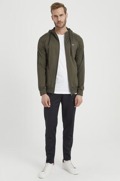 DYNAMO Men's Khaki Hooded Diver Fabric Tracksuit Set