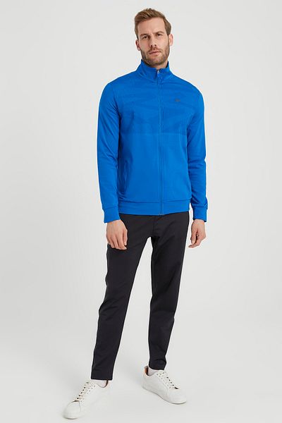 DYNAMO Men's Saks Front Print Detailed Diver Fabric Tracksuit Set