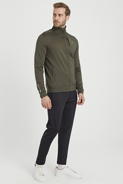 DYNAMO Men's Khaki Large Size Diving Fabric Tracksuit Set