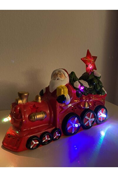 Genel Markalar Yılbaşı Pilli Noel Baba Işıklı Tren
