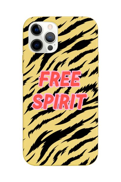 Spoyi iPhone 13 Pro Compatible Free Spirit Designed Yellow Launch Phone Case