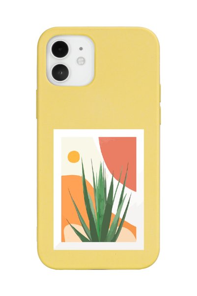 Spoyi Cornflower Design Yellow Launch Phone Case Compatible with iPhone 12