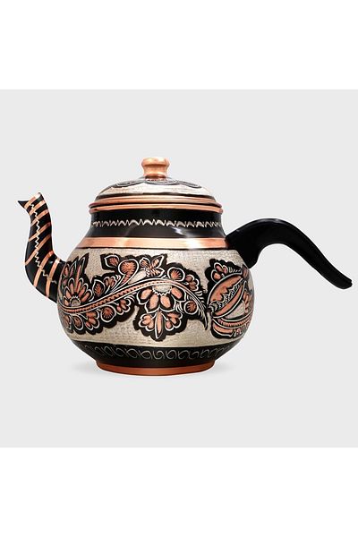 Sözenler Large Copper Teapot Black