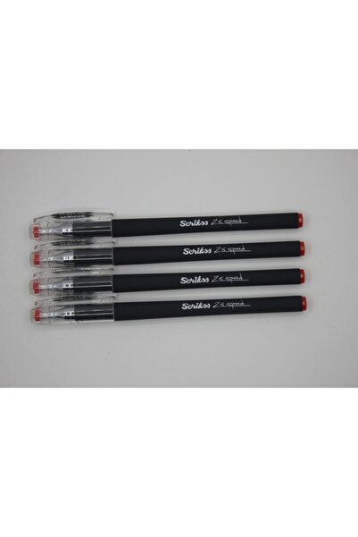 Scrikss Z5 Speed Jel Tükenmez Kalem Kırmızı 0.5mm (4adet)