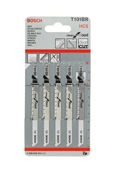 Bosch - Temiz Kesim Serisi Ahşap Için T 101 Br Dekupaj Testeresi Bıçağı - 5'li Paket