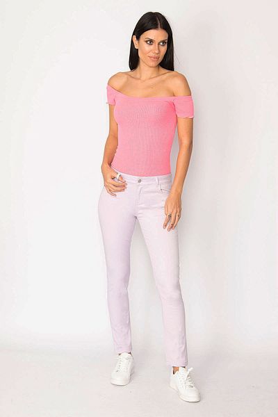 Şans Tekstil Dámské kalhoty Lilac 5 Pocket 85n6252