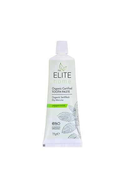The Elite Home Organic Certified Toothpaste Adult 75 Gr