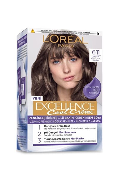 L'Oreal Paris L’oréal Paris Excellence Cool Creme Saç Boyası – 6.11 Ekstra Kü...