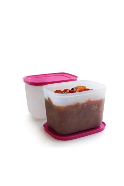 Tupperware مجموعة حاوية تخزين ألاسكا مربعة 1.1 لتر مكونة من قطعتين