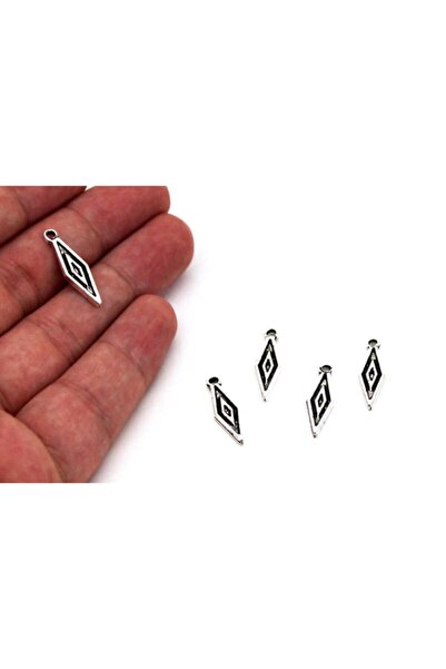yfhobi 10 Adet - 6x22 Mm Baklava Desenli, Metal Uç, Sallantı, Takı Malzemesi,...
