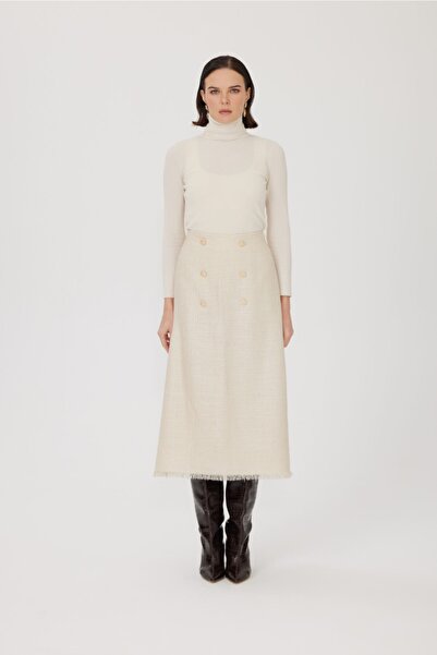 BERGRENA Resee Tüvit Midi Etek