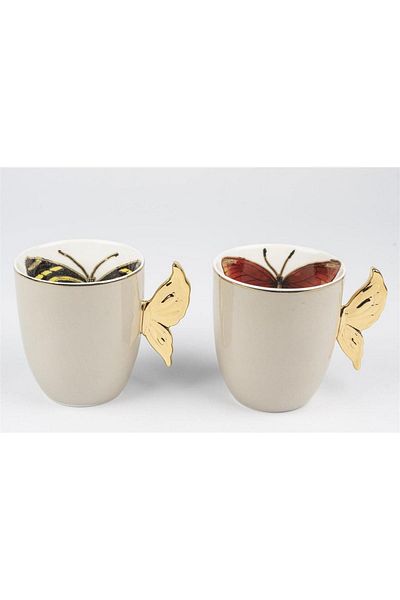 Mikasa Moor Bow Tie Mug Set of 2