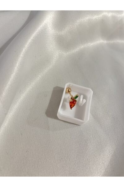 TheSis Aksesuar& Accesories Çilek Model Tragus Piercing Küpe