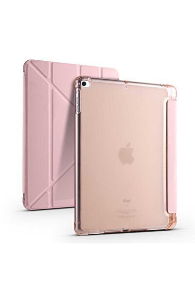 UnDePlus Apple Ipad Pro 9.7 Uyumlu Kılıf Kalem Bölmeli Trifolding Case A1673 A1674 A1675