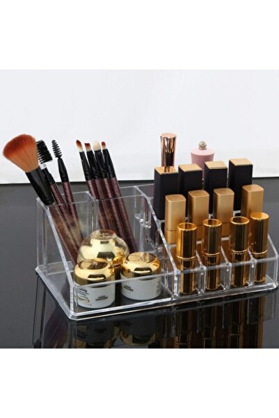 Çokuygunuz Transparent 16 Compartment Makeup Organizer