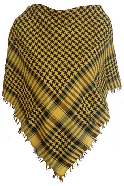 ARPAK Жовта чорна етнічна хустка Військова хустка (кефія)