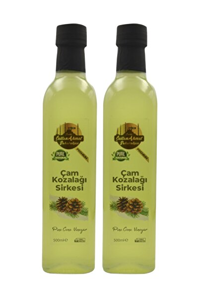 Tarihi SultanAhmet Baharatçısı Çam Kozalağı Sirkesi 2x500ml | Katkı Maddesi I...