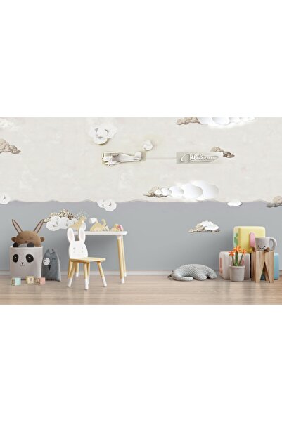 adalidekor Çocuk Odası Duvar Kağıdı Uçak Desenli