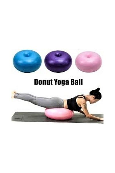 Dynamic Donut Pilates Ball Purple Color + Pump