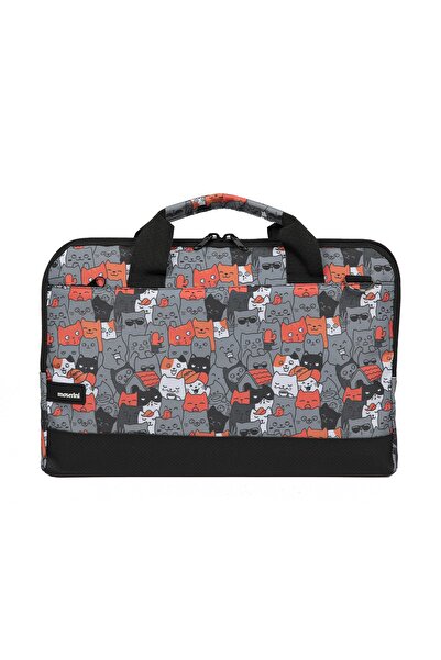 Moserini حقيبة كمبيوتر محمول Macbook Air-pro منقوشة مقاس 13 بوصة - 13.3 بوصة مع حماية للقاعدة وحزام كتف - كاتلانتس