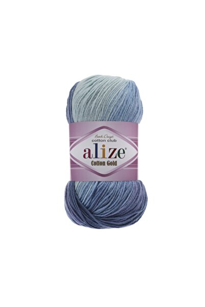 Alize خيوط حياكة يدوية ناعمة 3299 لون أصفر ذهبي باتيك - 5 قطع