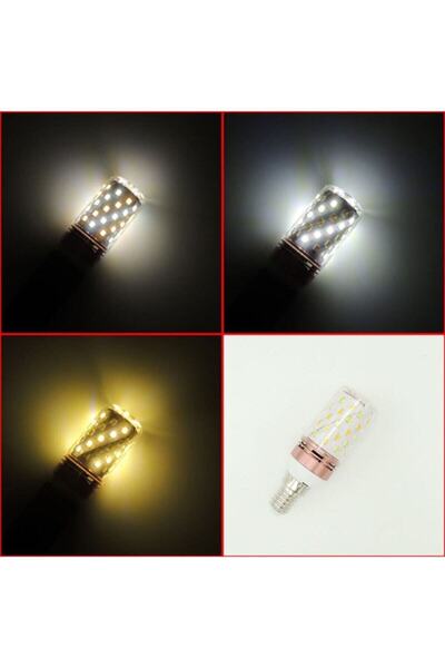 WINLIGHT 3 Modlu E27 Duylu Led Mısır Ampul 12 Watt 3 Renk Yanıyor