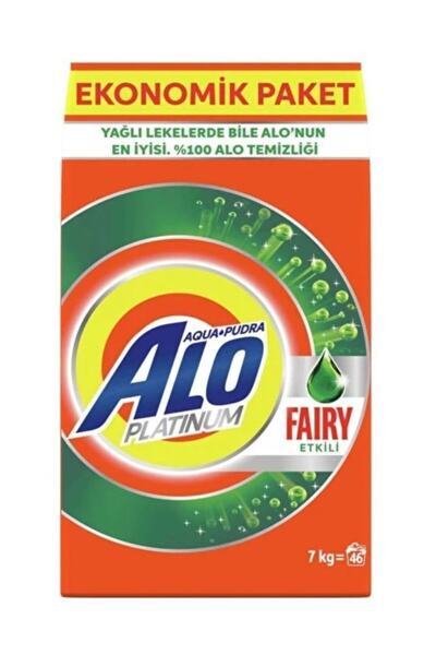 Alo Platinum 7 kg Fairy Etkili Beyazlar Aquapudra Toz Deterjan