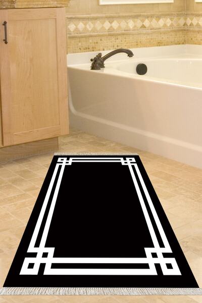 Alanur Home Eko Trend Djt Banyo Paspası Yıkanabilir Kaymaz Taban 1669 Modern ...