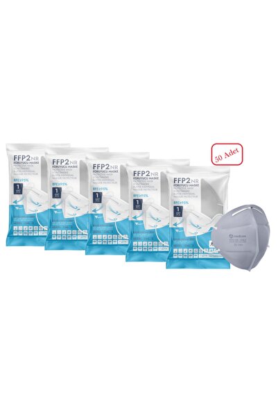 Pars 50'li Paket Ffp2 Koruyucu Solunum Maskesi Ultra Koruma ,ce Sertifikalı N...